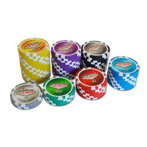 Valigetta da 500 fiches da poker WELCOME LAS VEGAS - in plastica ABS da 11,5 g - fornita con 2 mazzi di carte e accessori.