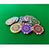 Poker chips "CELTIK 50,000" - 12g - made of ABS with metal insert - in rolls of 25 chips