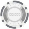 Poker chips "RUNNER UP 100,000" - 12g - in ABS with metal insert - in rolls of 25 chips