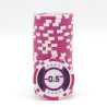 Fiches da poker "RUNNER UP 0.5" - 12g - in ABS con inserto metallico - per rotoli da 25 fiches