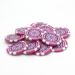 Poker chips "CELTIK 0.5" - 12g - in ABS with metal insert - in rolls of 25 chips