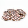 Gettoni da poker "CELTIK 0,25" - 12g - in ABS con inserto metallico - per rotoli da 25 gettoni.