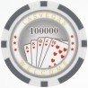 Żetony pokerowe "ROYAL FLUSH 100 000" - ABS z wkładką metalową - rolka 25 żetonów - 11,5 g