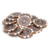 Żetony do pokera "ULTIMATE POKER CHIPS 0.25" - wykonane z ABS z metalowym wkładem - rolka 25 żetonów - 11,5 g.