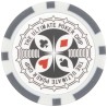 "ULTIMATE POKER CHIPS 100,000" poker chips - ABS with metal insert - roll of 25 chips - 11.5 g