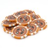 Fichas de póker "ULTIMATE POKER CHIPS 0.5" - en ABS con inserto metálico - rollo de 25 fichas - 11,5 g