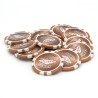 "WELCOME LAS VEGAS 0.25" poker chips - ABS with metal insert - roll of 25 chips - 11.5g