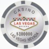Żetony do pokera "WELCOME LAS VEGAS 100 000" - ABS z wkładką metalową - rolka 25 żetonów - 11,5 g