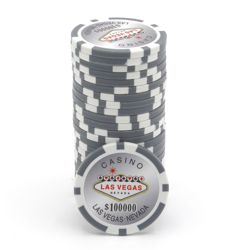 Rouleau 25 Jetons de Poker Welcome Las Vegas | Valeur 1 | ABS 11,5g