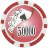"Poker chips 'YING YANG 50,000' - made of ABS with metal insert - set of 25 chips - 11.5g"