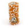 Gettoni da poker "Ying Yang 0.5" - in ABS con inserto metallico - rotolo da 25 gettoni - 11,5 g