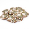 Pokerchips "YING YANG 0.25" - van ABS met metalen inzetstuk – rol van 25 chips – 11,5 g