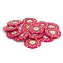 Ficha de pôquer "SUNSHINE VALUE 200" - 14g - em composto de argila com inserção de metal - à venda individualmente