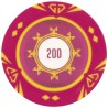 Pokerschip "SUNSHINE WERT 200" - 14g - aus Clay-Verbundstoff mit Metalleinsatz - einzeln zum Verkauf