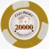 Fiches da poker "LAS VEGAS 20.000" - in materiale composito di argilla con inserto metallico - 14g - disponibili singolarmente