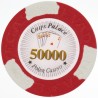 Ficha de pôquer "LAS VEGAS 50.000" - em composto de argila com inserção de metal - 14g - à venda unitariamente