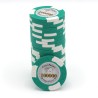 Poker chip "LAS VEGAS 100,000" - clay composite with metal insert - 14g - sold individually