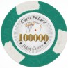 Ficha de pôquer "LAS VEGAS 100.000" - em composto de argila com inserção de metal - 14g - à venda unitariamente