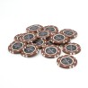 Ficha de poker "HERITAGE 10" - 14g - em compósito de argila com inserção de metal - à venda individualmente.