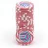 Jeton de poker "TWISTER VALEUR 2000" - 14g - en clay composite avec insert métal - en vente à l'unité