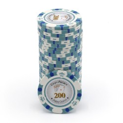 Pokerchip "CROWN 200" - aus Lehmverbundstoff mit Metalleinsatz - 14g - einzeln erhältlich
