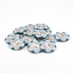 Pokermarker "CROWN 200" - i lera-komposit med metallinsats - 14 g - säljs styckevis
