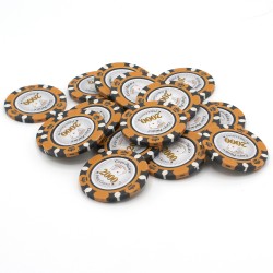 Pokerbricka "CROWN 2000" - i lera komposit med metallinlägg - 14g - tillgänglig styckvis