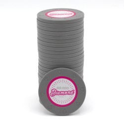 Gettone da poker "DIAMOND 25.000" - 14g - in argilla composita con inserto metallico - in vendita singolarmente
