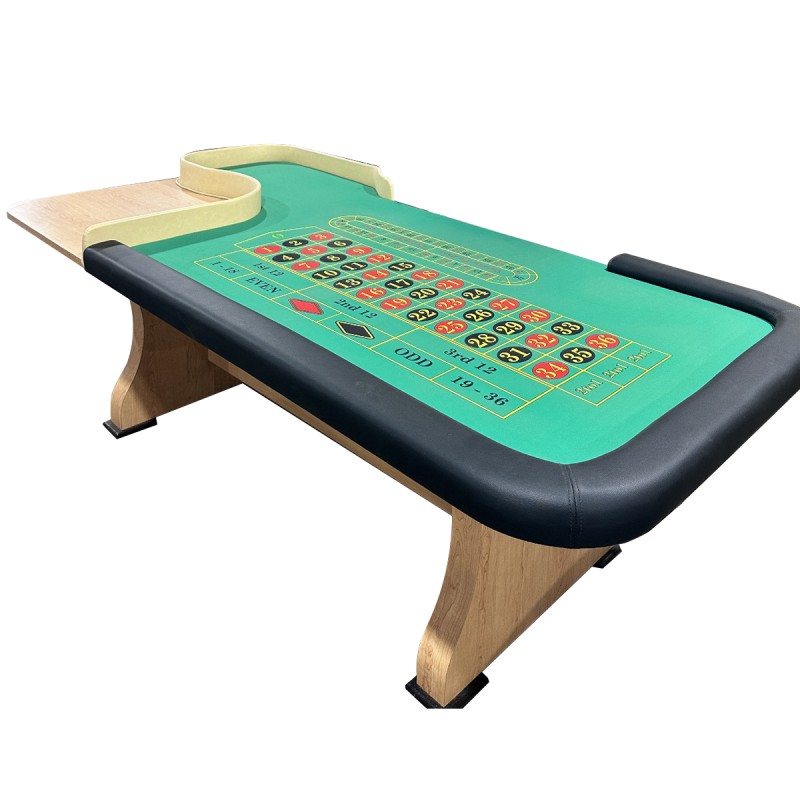 Roulettbord lyx CASINO STYLE - 244 x 122 x 76 cm