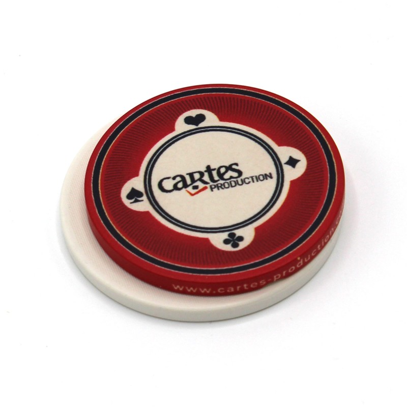 Gepersonaliseerde pokerschijven "XL" van keramiek - 43mm