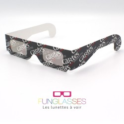 100% custom cardboard glasses - FUNGLASSES - decreasing prices depending on quantity - starting from €0.43 excl. tax