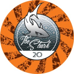 Poker Chip "THE SHARK 20" - aus Keramik - 10g - einzeln verkauft