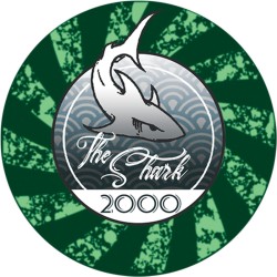 Ficha de póker "THE SHARK 2000" - de cerámica - 10g - se vende por unidad
