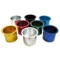 "CUP HOLDER GOLD" jumbo coloré - en acier inox - pour table de poker