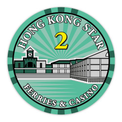 Pokerchip "HONG KONG STAR 2" - aus Keramik - 10g