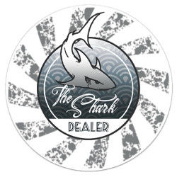 THE SHARK Ceramic Dealer Button - 50mm