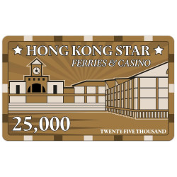 Płyta do pokera "HONG KONG STAR 25000" - ceramika - 85 mm x 52 mm x 3,3 mm