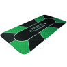Pokerspel "NO LIMIT" GRÃ–N - rektangulÃ¤r - neoprenjersey - 180 x 90 cm - 10 spelare