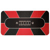 Pokerkleed "NO LIMIT" ROOD - rechthoekig - neopreen jersey - 180 x 90 cm - 10 spelers
