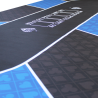 Tapis de poker "NO LIMIT" BLEU - rectangulaire - jersey néoprène -180 x 90 cm – 10 joueurs