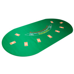 Black Jack tafelkleed "OVAAL" - van neopreen jersey - 180 x 90cm