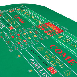 Craps tapijt "DUBBELE ZIJDE" - 180 x 90 cm - Neopreen Jersey