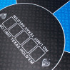 Pokerkleed "NO LIMIT BLAUW" - rond - 90 cm - 6 plaatsen - neopreen jersey