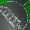 Poker-Teppich "NO LIMIT GREEN" - rund - 90 cm - 6 Plätze - Neopren-Jersey