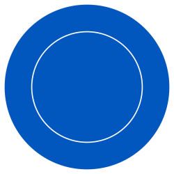 "ECO ROUND BLUE" Poker Mat...