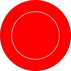 Pokerdecke "ECO RUND ROT" -...