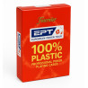 Fournier "EPT" ROOD - Deck van 55 kaarten 100% plastic - pokervormaat - 2 Jumbo-indexen