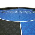 Tavolo da poker "NO LIMIT BLU" rotondo - 120 cm - pieghevole - per 6 giocatori