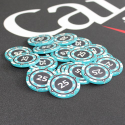 Gettone da poker "CHROMA 25" - in ceramica - 10g - venduto singolarmente
