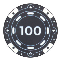 Poker chip "CHROMA 100" - ceramic - 10g - sold individually